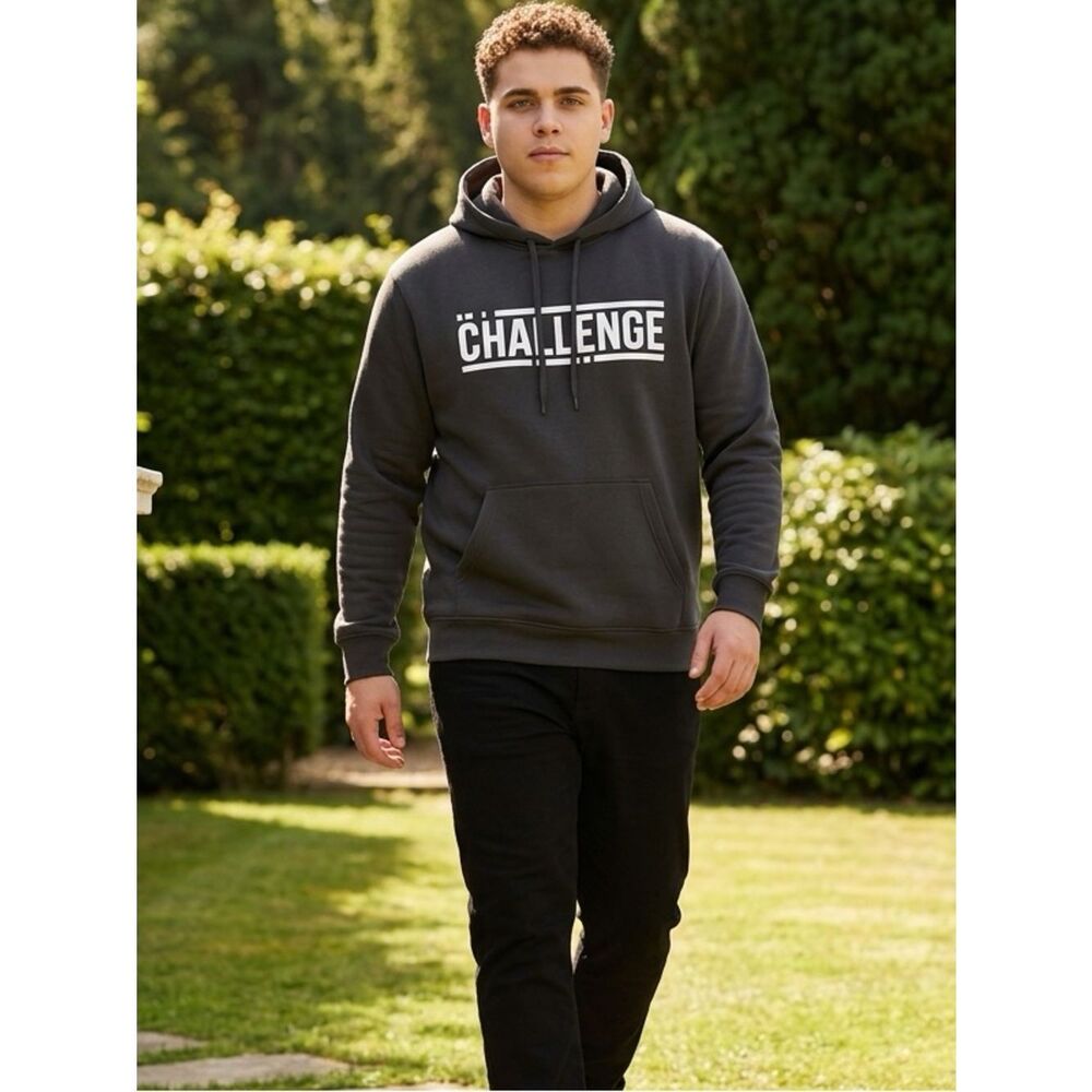 EUC Gildan Unisex Black Hoodie “The Challenge” TV Reality Show - Size Medium